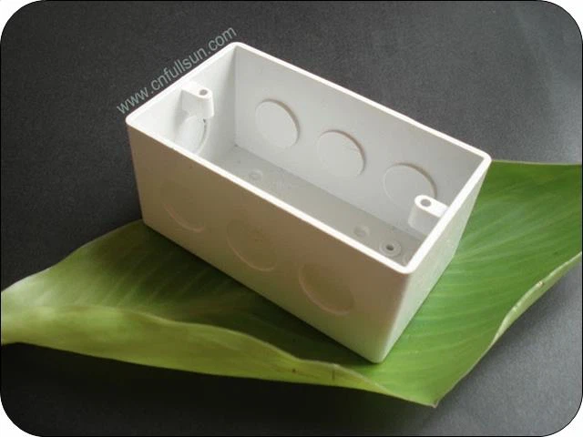 Rectangular caja de interruptor eléctrico de PVC