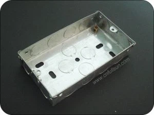 Cajas eléctricas de metal de 2 bandas