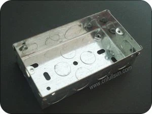Caja de interruptores eléctricos de 2 bandas