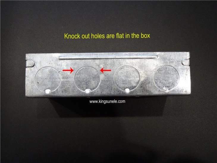 3 Gang Metal Joint Box