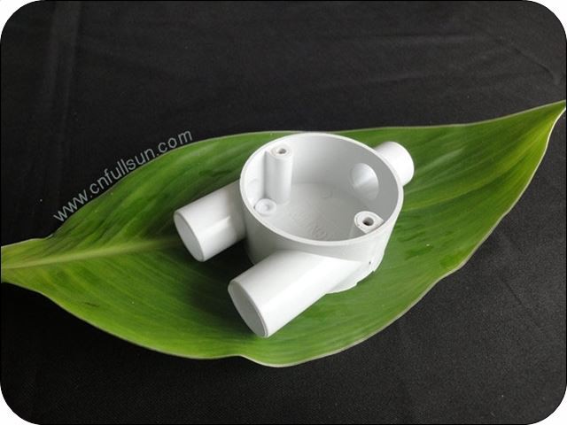 Caja de conducto de PVC 3 manera superficie lisa