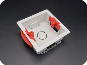 Caja de conexiones de caja eléctrica de PVC estándar del Reino Unido